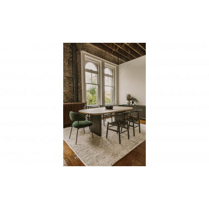Moe's Ventana Scandinavian Dining Chair Set of 2 - Black