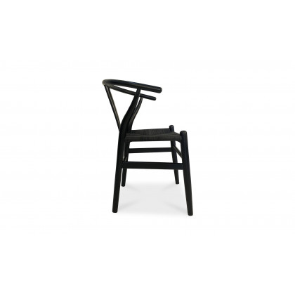 Moe's Ventana Scandinavian Dining Chair Set of 2 - Black