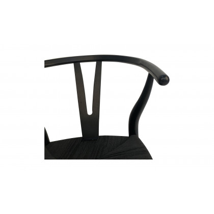 Moe's Ventana Scandinavian Dining Chair Set of 2 - Black