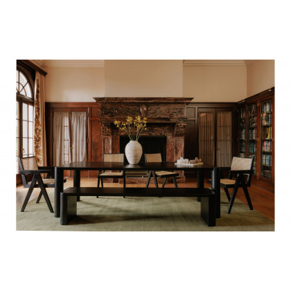 Moe's Takashi Mid-Century Modern Chair Set of 2 - Black