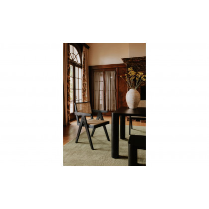 Moe's Takashi Mid-Century Modern Chair Set of 2 - Black