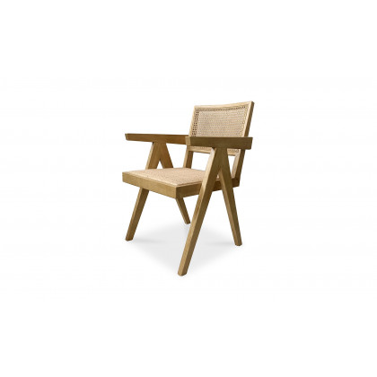 Moe's Takashi Mid-Century Modern Chair Set of 2 - Natural