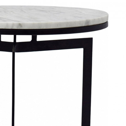 Moe's Taryn Accent Table - White, Small