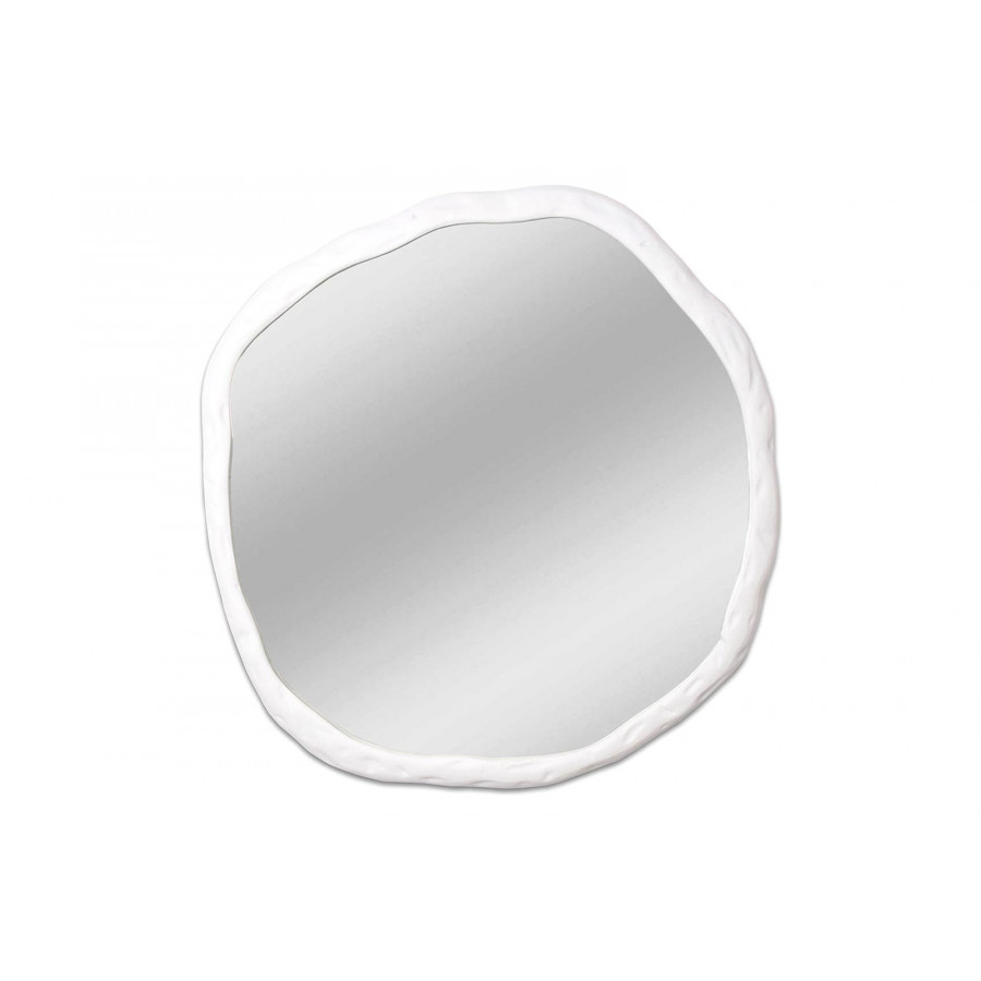 Moe's Foundry Round Mirror - White, Large