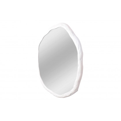 Moe's Foundry Round Mirror - White, Large