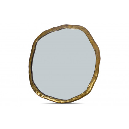 Moe's Foundry Round Mirror - Gold, Large