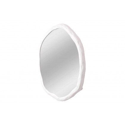 Moe's Foundry Round Mirror - White, Small