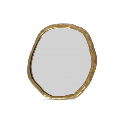 Moe's Foundry Round Mirror - Gold, Small
