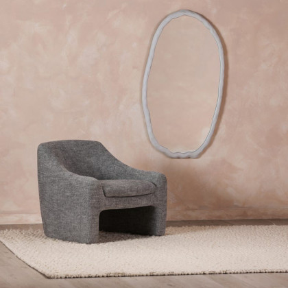 Moe's Foundry Oval Mirror - White