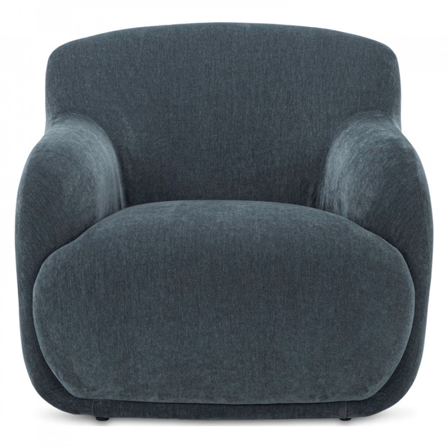 Moe's Stevie Contemporary Lounge Chair - Slate Blue