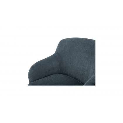 Moe's Stevie Contemporary Lounge Chair - Slate Blue