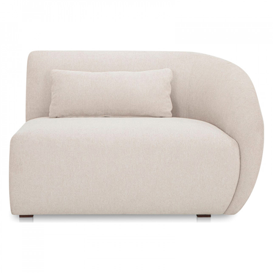 Moe's Amelia Contemporary Right Arm Chair - Warm White