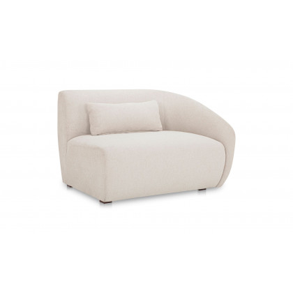 Moe's Amelia Contemporary Right Arm Chair - Warm White