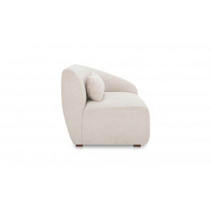 Moe's Amelia Contemporary Right Arm Chair - Warm White