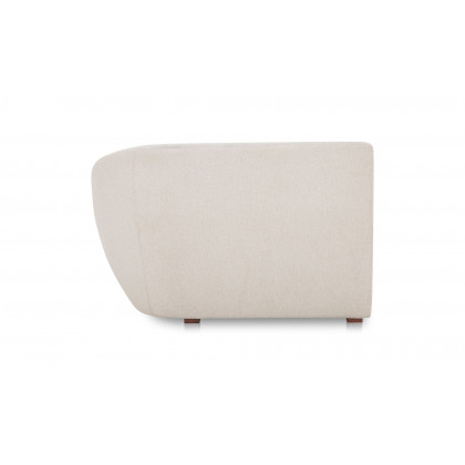 Moe's Amelia Contemporary Right Arm Chair - Warm White