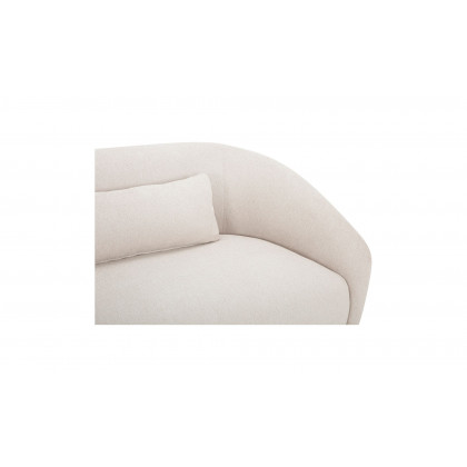 Moe's Amelia Contemporary Right Arm Chair - Warm White