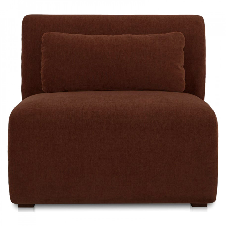 Moe's Amelia Contemporary Slipper Chair - Chestnut