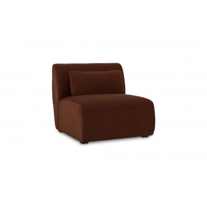 Moe's Amelia Contemporary Slipper Chair - Chestnut