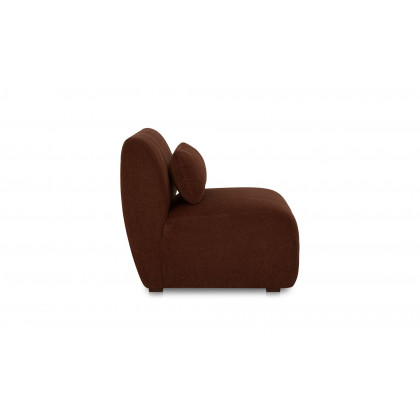 Moe's Amelia Contemporary Slipper Chair - Chestnut