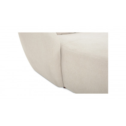 Moe's Amelia Nook Contemporary Modular Sectional - Warm White, Left Facing