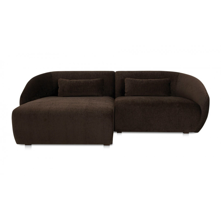 Moe's Amelia Nook Contemporary Modular Sectional - Espresso, Left Facing