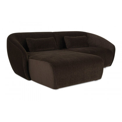 Moe's Amelia Nook Contemporary Modular Sectional - Espresso, Left Facing