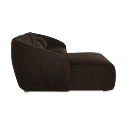 Moe's Amelia Nook Contemporary Modular Sectional - Espresso, Left Facing