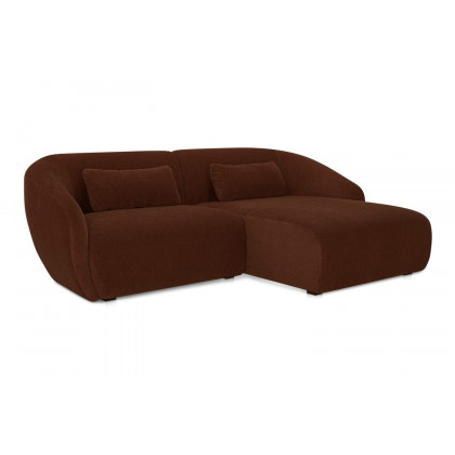 Moe's Amelia Nook Contemporary Modular Sectional - Chestnut, Right Facing