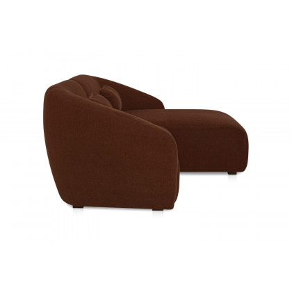Moe's Amelia Nook Contemporary Modular Sectional - Chestnut, Right Facing