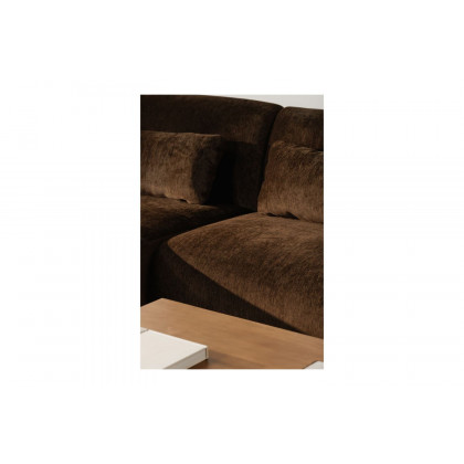 Moe's Amelia Lounge Contemporary Modular Sectional - Espresso, Left Facing