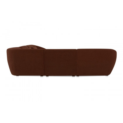 Moe's Amelia Classic-L Contemporary Modular Sectional - Chestnut