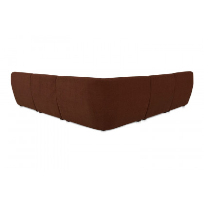 Moe's Amelia Classic-L Contemporary Modular Sectional - Chestnut