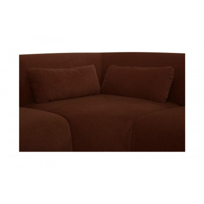 Moe's Amelia Classic-L Contemporary Modular Sectional - Chestnut