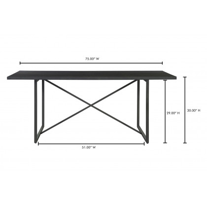 Moe's Sierra Dining Table - Black
