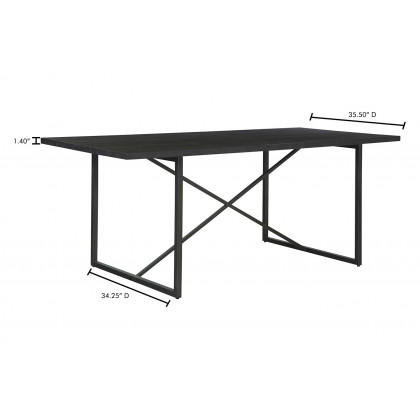 Moe's Sierra Dining Table - Black