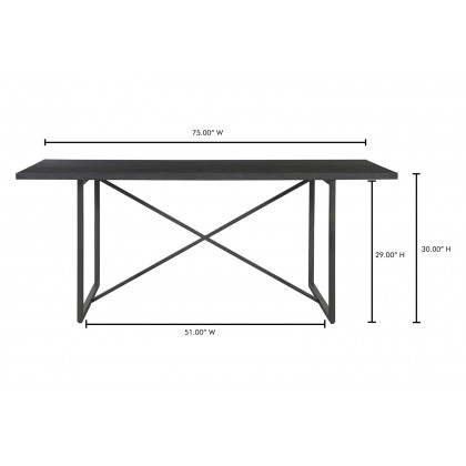Moe's Sierra Dining Table - Black