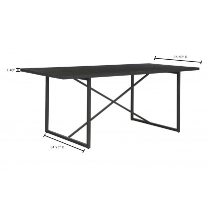 Moe's Sierra Dining Table - Black
