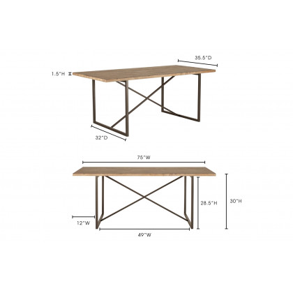 Moe's Sierra Dining Table - Sierra