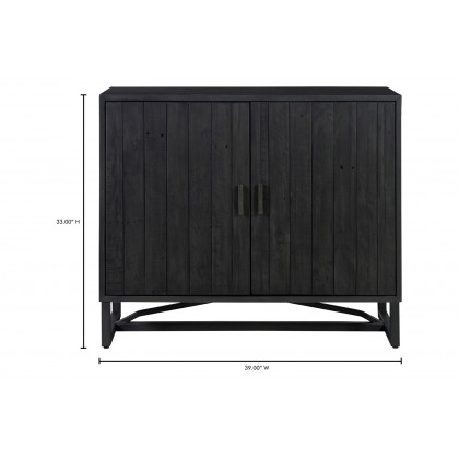 Moe's Sierra 2 Door Cabinet - Black