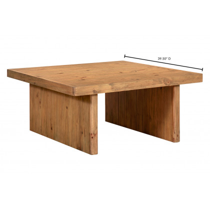 Moe's Monterey Square Coffee Table - Rustic Blonde