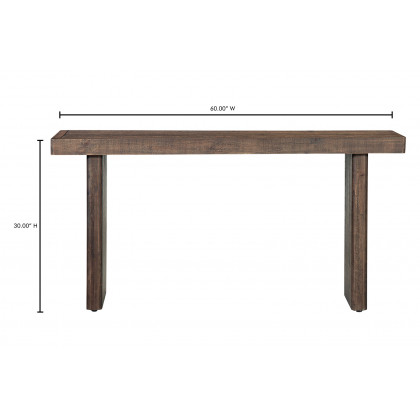 Moe's Monterey Console Table - Aged Brown
