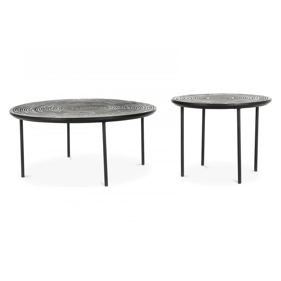 Moe's - Woodland Nesting Tables Set of 2 in White