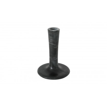 Moe's East Modern Tall Candle Holder - Black Vein Marble