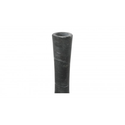 Moe's East Modern Tall Candle Holder - Black Vein Marble