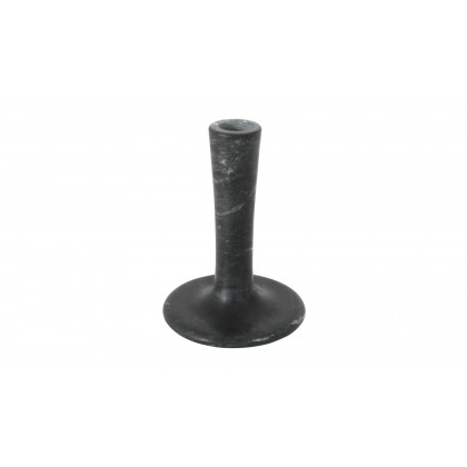 Moe's East Modern Tall Candle Holder - Black Vein Marble