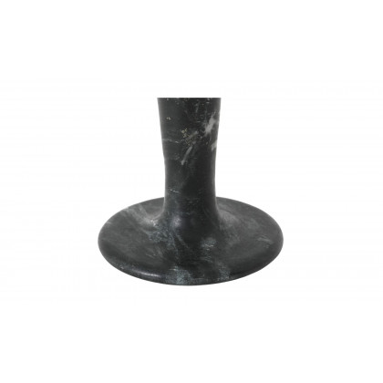 Moe's East Modern Short Candle Holder - Black Vein Marble
