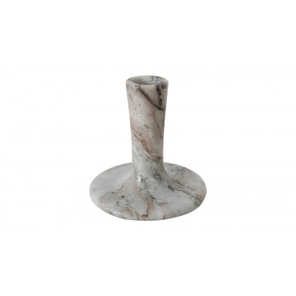 Moe's East Modern Short Candle Holder - Brown Torrent Marble