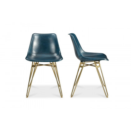 Moe's Omni Contemporary Dining Chair Set of 2 - Blue