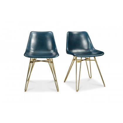Moe's Omni Contemporary Dining Chair Set of 2 - Blue