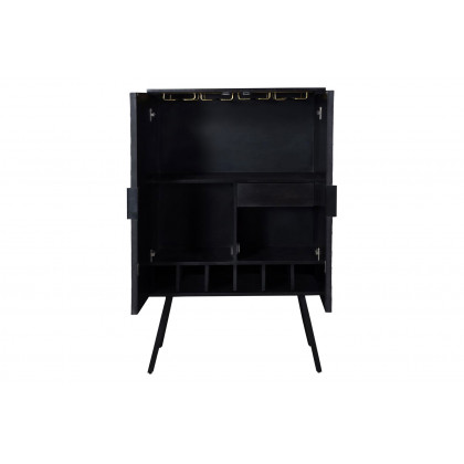 Moe's - Sunburst Wine Cabinet in Black